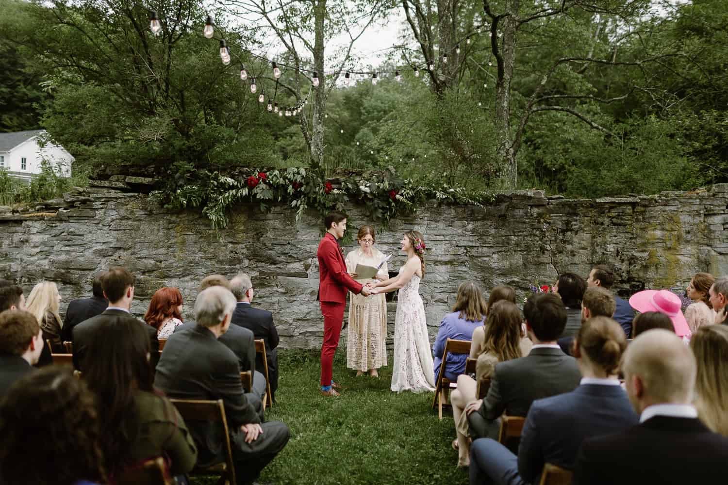 Wedding Ceremony in Catskills 