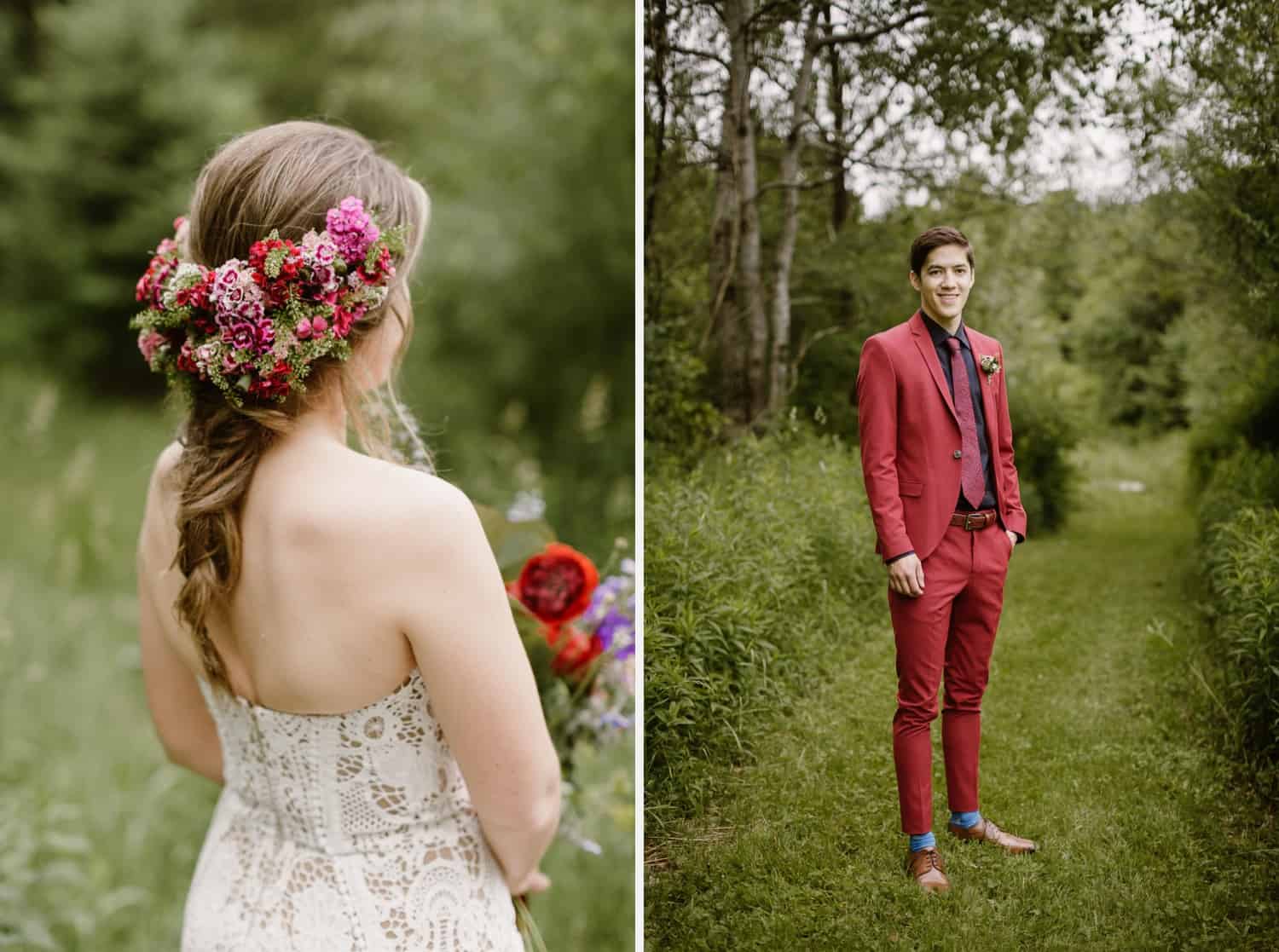 Bohemian inspired wedding at Handsome Hollow 