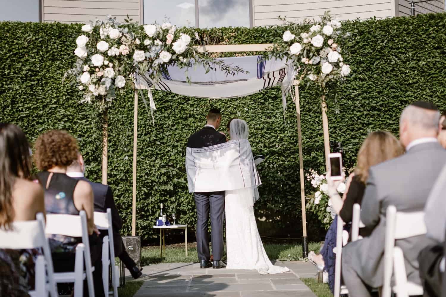 Jewish wedding ceremony, The Roundhouse wedding, Beacon NY