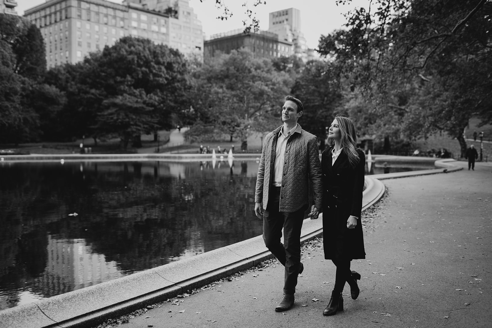 Central Park engagement session photos 