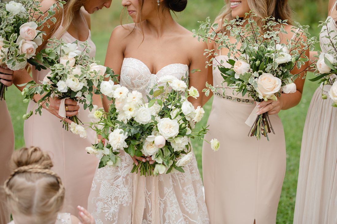 whimsical wedding bouquet for Summer wedding upstate NY at oz farm 